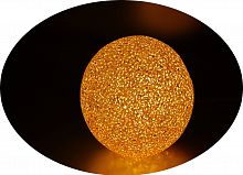 Гирлянда "Шар" жёлтый 110 мм., 220в, мягкий уличный LED