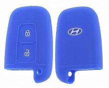 Чехол брелока  Hyundai   KB-L058 (2-кнопки)  Smart(Синий)