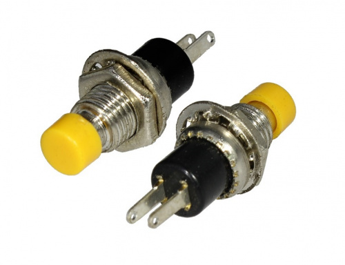 Кнопка OFF-(ON) 2P 0.5A 250v, авто жёлтая (RBS-10B-2) (ST-304B-2)